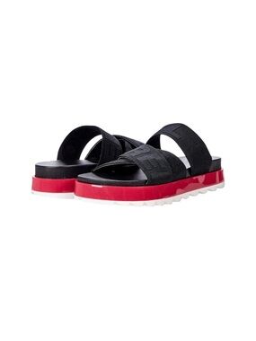Sorel Roaming Sport Black and Pink Slide Sandals